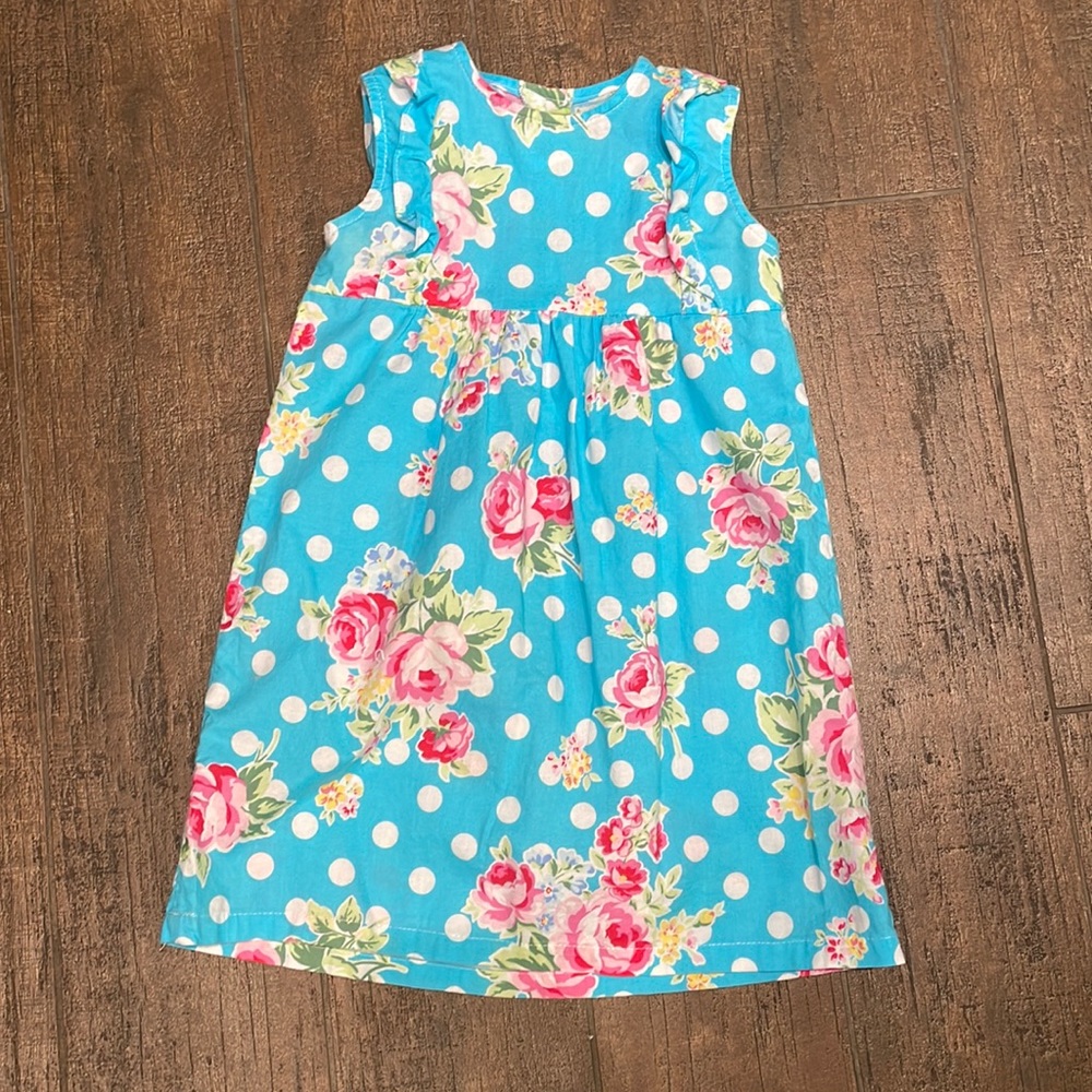Smocked Auction darling blue floral dress - 4t. Worn once! Great condition.